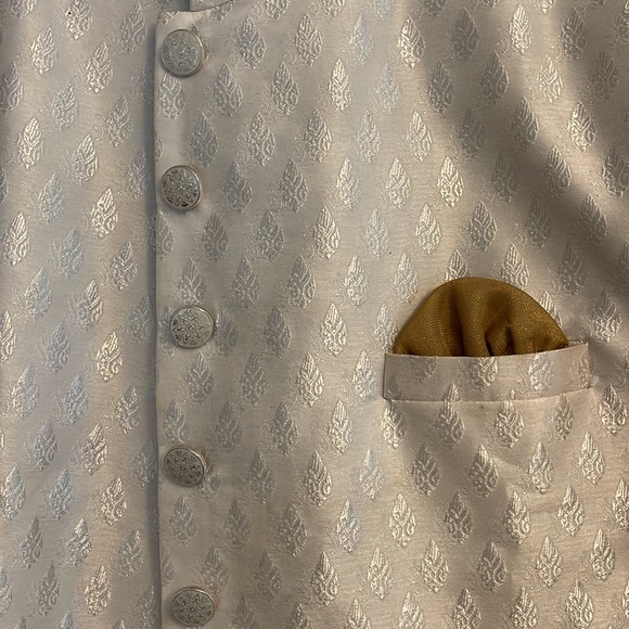 Indian Nehru Jacket and Pant Set - Size 46 - Picture 5 of 7